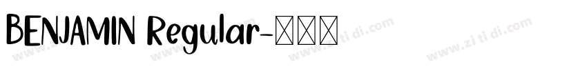 BENJAMIN Regular字体转换